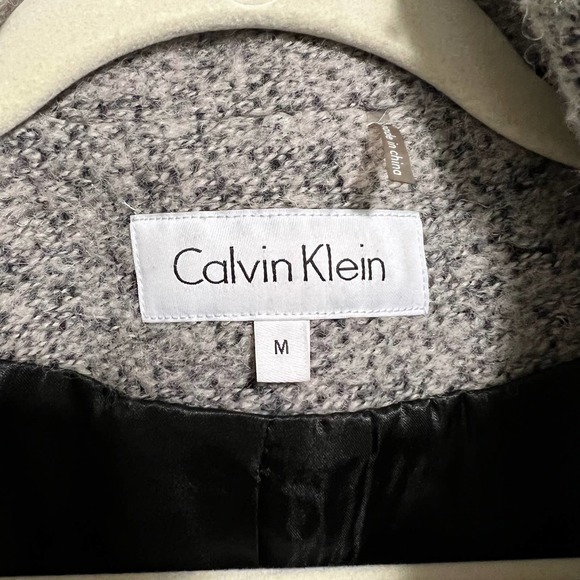 Calvin Klein Wool Blend Coat Size Medium - Picture 3 of 12